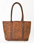 American Darling Tote Bag Western Quilted Genuine Leather Handbag with Hand-Stitched Accents and Premium YKK Zipper