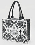 American Darling Tote Beautifully Leather Embroidered Design women handbag