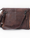 American Darling Women's Crossbody Bag Western Saddle Blanket Genuine Leather Handbag