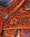 Hilason Western Horse Saddle American Leather Ranch Roping Cowboy