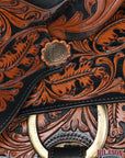 Hilason Western Horse Saddle American Leather Ranch Roping Cowboy