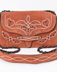 American Darling Women's Crossbody Bag Western Suede Genuine Leather Handbag and Ladies Purse