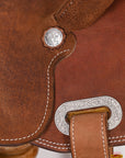 Hilason Western Horse Saddle Barrel Racing Trail Pleasure Genuine Leather Brown