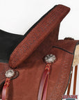 Hilason Western Horse Flex Tree Saddle American Leather Trail Barrel