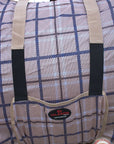 66 In Hilason Western Horse Fly Sheet Uv Protect Mesh Bug Mosquito Summer Spring Blue / White Plaid