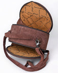 American Darling Canteen Genuine Suede Leather Women Bag Western Handbag Purse
