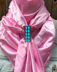 35X35" Solid Pink Wild Rag / Scarf WRS27 - Western Concho Wild Rag Slides - Assorted