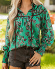 Elouise Shirred Puff Sleeve Blouse
