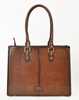 American Darling Western Leather Tote Bag Quilted Boot Stitched Embroidery Genuine Full Grain Leather Handcrafted Shoulder Bag