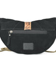 American Darling Cross body Bag for Women, Premium Suede Leather with Hand Tooled Floral Trim, Western Concho & Chain Strap