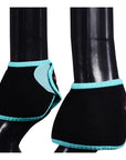 HILASON Ballistic Overreach Bell Boots for Horses Protective, Shock Absorbing, Durable & Comfortable Quick Wrap Hook Loop