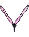 Hilason Western Horse Breast Collar Handtooled American Leather Black