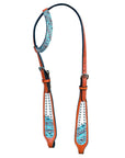 HILASON Western Horse Headstall Genuine American Leather tan