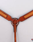 HILASON Western Horse Genuine American Leather Breast Collar Tan | for Horses