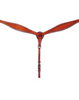 HILASON Western Horse Breast Collar Tack Genuine American Leather Mahogany