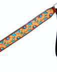HILASON Western Horse Leather Headstall & Breast Collar Set Brown Sunflower