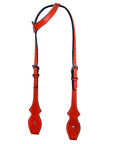 HILASON Western Genuine Leather Horse One Ear Headstall Tack Mahogany