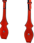 HILASON Western Genuine Leather Horse One Ear Headstall Tack Mahogany