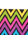 HILASON Handmade New Zealand Wool Table Mat Vibrant Chevron Zigzag Design