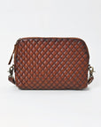 American Darling Woven Leather Crossbody Bag for Women, Western Shoulder Purse with Adjustable Strap Brown