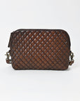 American Darling Woven Leather Crossbody Bag for Women, Western Shoulder Purse with Adjustable Strap Dark Brown