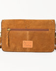 American Darling Suede Crossbody Handbag for Women, Western Studded Flap Shoulder Style