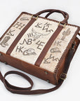 American Darling Breifcase Hair On Genuine Leather Women Bag W.