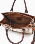 American Darling Breifcase Hair On Genuine Leather Women Bag W.