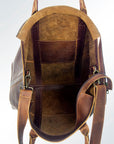 American Darling Women's Tote Bag Western Full Grain Genuine Leather Handbag