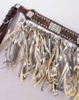 Hilason Western Horse Hand Tooled Genuine Leather Breast Collar Brown