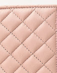 NEVER MIND Quilted Leather Continental Bifold Wallet Organizer