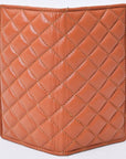 NEVER MIND Quilted Leather Continental Bifold Wallet Organizer