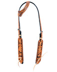 Hilason Western Horse One Ear Headstall Bridle American Leather Tan
