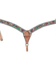 HILASON Western Horse Headstall Breast Collar American Leather Tan