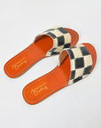 American Darling Handcrafted Checkerboard Hair-On Western-Chic Luxury Meets Every-Day Comfort