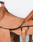 Hilason Western Horse Saddle American Leather Ranch Roping Cowboy