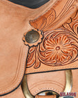 Hilason Western Horse Saddle American Leather Ranch Roping Cowboy
