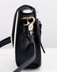 American Darling Black & White Checkered Mini Crossbody Hand-Laced Edges