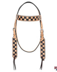 HILASON Western Horse Tack Set American Leather Hand Tooled Tan