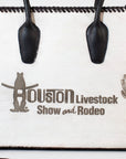 Sandy Rodeo Genuine Hair-on Leather Tote Bag Western Statement Handbag | Houston Livestock Show and Rodeo