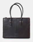 Sandy Rodeo Genuine Hair-on Leather Tote Bag Western Statement Handbag | Houston Livestock Show and Rodeo