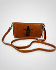 Frontier Rodeo Genuine Leather Black Embroidered Organizer Bag | Houston Livestock Show and Rodeo
