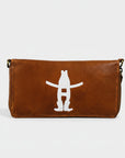 Frontier Rodeo Genuine Leather White Embroidered Organizer Bag | Houston Livestock Show and Rodeo