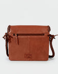Frontier Rodeo Genuine Leather White Embroidered Crossbody Bag | Houston Livestock Show and Rodeo