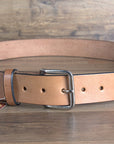 Hilason Full Grain Western Leather Mens Womens Belt Tan