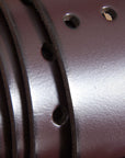 HILASON Western Genuine Leather Belt for Handmade Unisex Full Grain Heavy Duty Belt Dark Brown