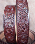 Buffalo Hide Stiched Belt – Hilason