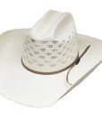 Lonestar Bruce Vented Bangora Straw Cowboy Hat Cattleman Crease, 4 1/4" Brim