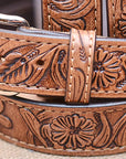 HeavyBuffalo Hide Stiched Belt – Hilason