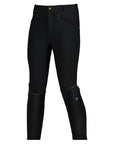 Horze Classic Cotton Riding Breeches Self Knee Patch Front Zip Pockets